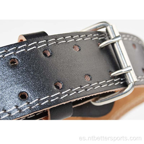 Cinturón de levantamiento de cuero ajustable de protección personalizado